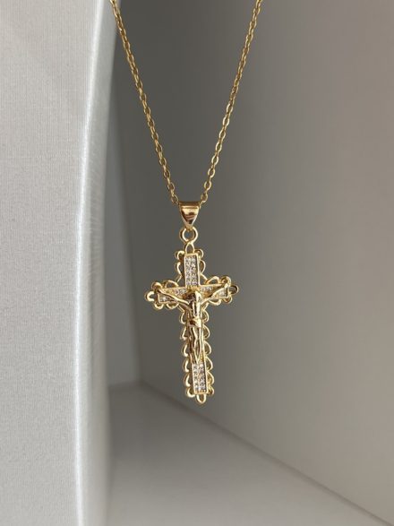 Athina cross necklace