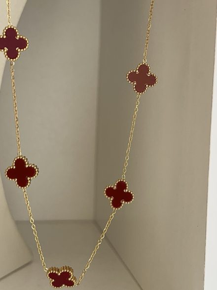 Burgundy viral necklace