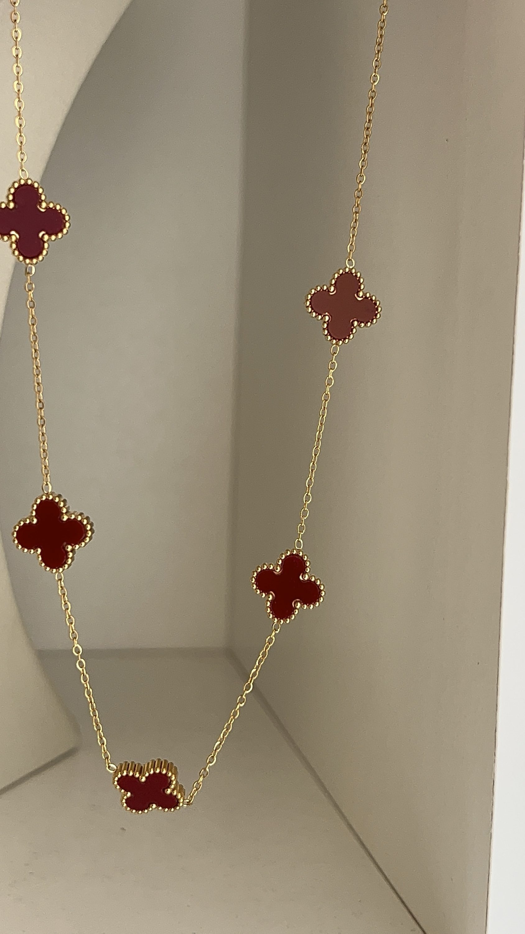 Burgundy viral necklace