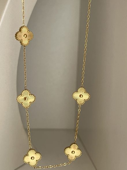 Gold viral necklace