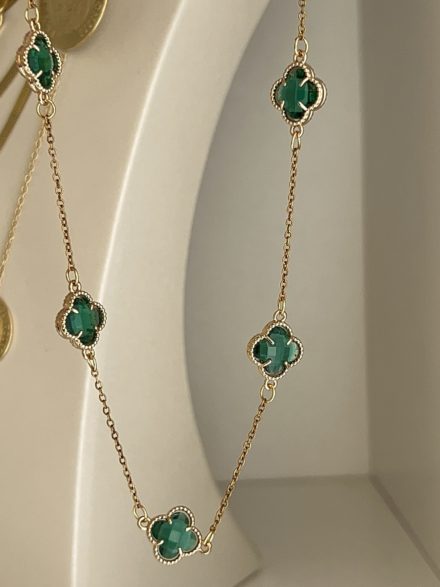 Green viral necklace